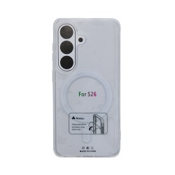 Capa de Silicone Magnética para Samsung Galaxy S26 Transparente